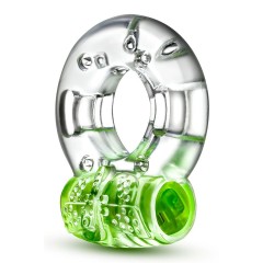 Зеленое эрекционное виброкольцо Arouser Vibrating C-Ring