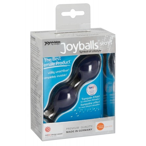 Синие вагинальные шарики Joyballs Secret