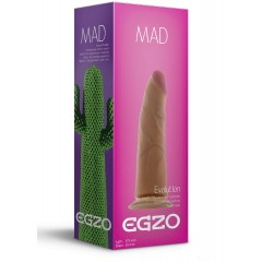Телесный фаллоимитатор без мошонки Mad Cactus - 17,5 см.